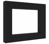 vidaXL - Juego de 8 muebles de TV de roble negro de madera de ingeniería, gabinetes de pared TV (juego de 2) - Roble negro, 80x30x30 cm, fabricados en madera de ingeniería