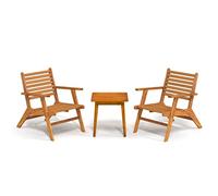 vidaXL Juego de Bistro para Jardín Exterior Terraza Patio Balcón Cocina Silla Mesa Asiento Mobiliario Decoración Madera Maciza de Acacia