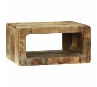 vidaXL Juego de Cabinet de TV de 3 Piezas Madera Maciza de Mango Diseño Rústico Almacenamiento de Medios para Sala de Estar/Cine en Casa Uso Interior Muebles Chic Hechos a Mano