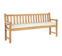 vidaXL Juego de Cojines para Palets 2 pcs Crema 200 x 40 x 8 cm, Juego de Cojines para jardín y terraza, Resistentes al Agua, duraderos y con un diseño Sencillo para Primavera