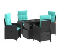 vidaXL Juego de Comedor para Exteriores 5 uds. ratán sintético