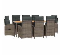 vidaXL Juego de Comedor para Exteriores 9 uds.