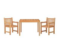vidaXL Juego de Comedor para jardín 3 pzas Madera Maciza de Teca