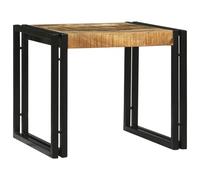 vidaXL Juego de 2 mesas de café de madera maciza de mango en bruto