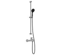 vidaXL - Juego de ducha (150 cm, acero inoxidable, mejora tu cuarto de baño, ducha fácil de limpiar, grifo de alta presión y moderno para fijar a la pared