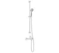 vidaXL - Juego de ducha de cromo de 150 cm, acero inoxidable, mejora tu cuarto de baño, ducha fácil de limpiar, grifo de alta presión y moderno para fijar a la pared