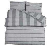vidaXL Juego de Funda nórdica algodón Gris 260x220 cm