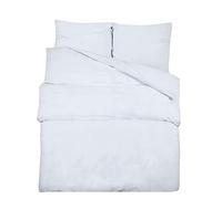 vidaXL Juego de Funda Nórdica Sábana Cama Dormitorio Adorno Dormir Decoración Edredón Habitación Casa Hogar Algodón Blanco 200x200 cm