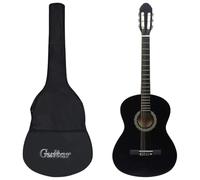 VidaXL - Juego de guitarra clásica para principiantes (12 unidades, 4/4, 39"), color negro