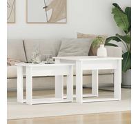 vidaXL Juego de Mesas de 2 pcs Madera de ingeniería, Conjunto de Mesas de Café Rectangulares para , Diseño Moderno, 2 Piezas, Anidación para Decoración del Hogar