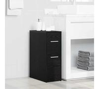 vidaXL Juego de muebles de baño 22 x 44 x 61.5 cm Madera de ingeniería, Mueble de baño minimalista, de almacenamiento , estante vertical, diseño moderno