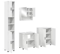 vidaXL Espejo Rectangular para baño, Mueble de Almacenamiento montado en la Pared, solución Moderna y práctica para organizar tu hogar con un diseño contemporáneo