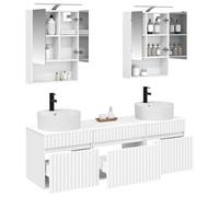 vidaXL Juego de Muebles de Baño 5 pcs Blanco 50 x 14,5 x 70 cm,