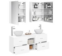 vidaXL Juego de Muebles de Baño 5 pcs Blanco 53 x 15,5 x 70 cm,