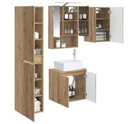 vidaXL Juego de Muebles de Baño 5 pcs Roble Artesanal,
