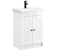 vidaXL Juego de Muebles de baño Blanco Brillante 78,5 x 37,5 x 81 cm, Juego de Muebles Moderno para baño, Unidad de Almacenamiento Elegante, tocador Completo, con gabinete y Estante
