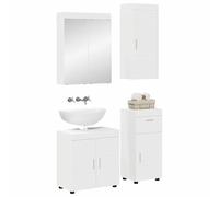 vidaXL Juego de Muebles de baño con cajón Tulum Madera de ingeniería, Armario de baño Moderno, solución de Almacenamiento Duradera, Mueble práctico, diseño Compacto, Organizador Elegante, ahorrador d