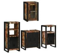 vidaXL Juego de muebles de baño, solución moderna de almacenamiento, muebles rústicos, armarios de pared, organización de ahorro de espacio, mueble de almacenamiento, muebles contemporáneos