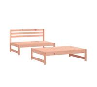 Vidaxl juego de muebles de jardín 2 pzas madera maciza abeto douglas