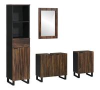vidaXL Juego de muebles rústicos para tu hogar, gran espacio de almacenamiento y decoración
