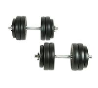 vidaXL Juego de Pesas 30kg Mancuernas Fitness Musculación Entrenamiento Discos