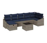 vidaXL Juego de Sofá con cojín 5 pcs ratán sintético, Sofá Rattan Modular, Ligero, Resistente al Sol, para jardín y terraza, Set de Sala Exterior