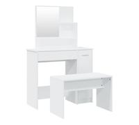 Vidaxl juego de tocador blanco 86,5x35x136 cm