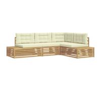 vidaXL Juegos de sofás 5 Pieza 277,5 x 198,5 x 73 cm, Sofá de Jardín, Conjunto Seccional Moderno, Muebles Resistentes para Patio, Relájate al Aire Libre