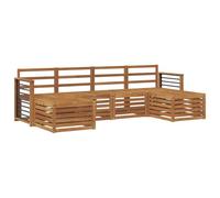 vidaXL Juegos de sofás 8 pcs Natural Madera de Acacia Sólida, Sofá Moderno para jardín y terraza, Conjunto contemporáneo, Muebles de Madera, colección de Acacia