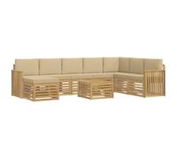 vidaXL Juegos de sofás Madera de Acacia Sólida