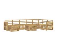 vidaXL Juegos de sofás Madera de Acacia Sólida