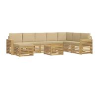 vidaXL Juegos de sofás Madera de Acacia Sólida