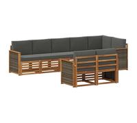 vidaXL Juegos de sofás Madera de Acacia Sólida, Sofá de jardín, Moderno para Exteriores, Lounge sectional, Conjunto de terraza, Muebles cómodos