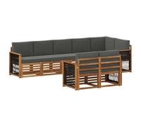 vidaXL Juegos de sofás Madera de Acacia Sólida, Sofá de jardín, Moderno para Exteriores, Lounge sectional, Conjunto de terraza, Muebles cómodos