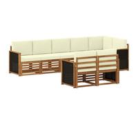 vidaXL Juegos de sofás Madera de Acacia Sólida, Sofá de jardín, Moderno para Exteriores, Lounge sectional, Conjunto de terraza, Muebles cómodos