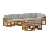 vidaXL Juegos de sofás Madera de Acacia Sólida, Sofá de jardín, Moderno para Exteriores, Lounge sectional, Conjunto de terraza, Muebles cómodos