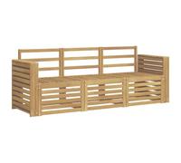 vidaXL Juegos de sofás Madera de Acacia Sólida, Sofá de Madera de Acacia, Conjuntos Modernos para Exteriores, Asientos Resistentes al Clima para relajarte en el jardín