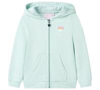 vidaXL Kids' Hooded Sweatshirt with Zip Light Mint Mix 116