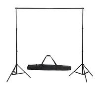 vidaXL Kit de Estudio Fotográfico con Set de Luces, Fondo y Reflector Soporte Pantalla Foto Video Sistema Lámparas Luz Iluminación Plegable