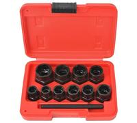 vidaXL Kit de Extractor de Pernos/Tuercas dañados Acero 11 Piezas