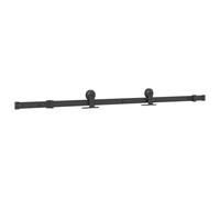 vidaXL Kit de herrajes para puertas correderas acero negro 152,5 cm