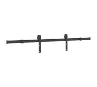 vidaXL Kit de herrajes para puertas correderas acero negro 152,5 cm