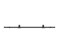 vidaXL Kit de herrajes para puertas correderas acero negro 200 cm