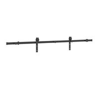 vidaXL Kit de herrajes para puertas correderas acero negro 200 cm