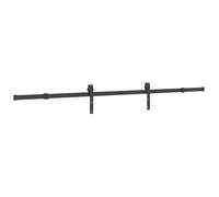 vidaXL Kit de herrajes para puertas correderas acero negro 213,5 cm