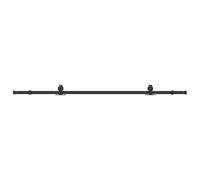 vidaXL Kit de herrajes para puertas correderas acero negro 213 cm