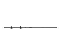 vidaXL Kit de Mini Puerta Corredera Armario Corrediza Herrajes Riel Deslizante Rodillo Percha Almacén Estudio Cocina Bricolaje Acero Carbono 200 cm