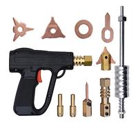 vidaXL Kit de Soldador para Reparar Abolladuras 20 Piezas Extractor de Abolladuras Quitar Golpes Herramienta Coche Reparación Fácil de Usar