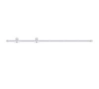 vidaXL Kit Herrajes para Puertas Correderas Colgador Cocina para Familia Granero Estudio Mueble Habitación Salón Transición de Acero Blanco