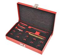vidaXL Kit de reparación de rosca de bujía incandescente 15 piezas M10x1,0 mm acero